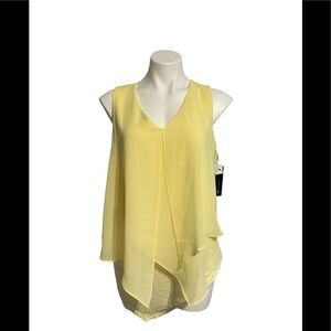 NWT AB STUDIOPopover woven sleeveless top blouse  size Medium